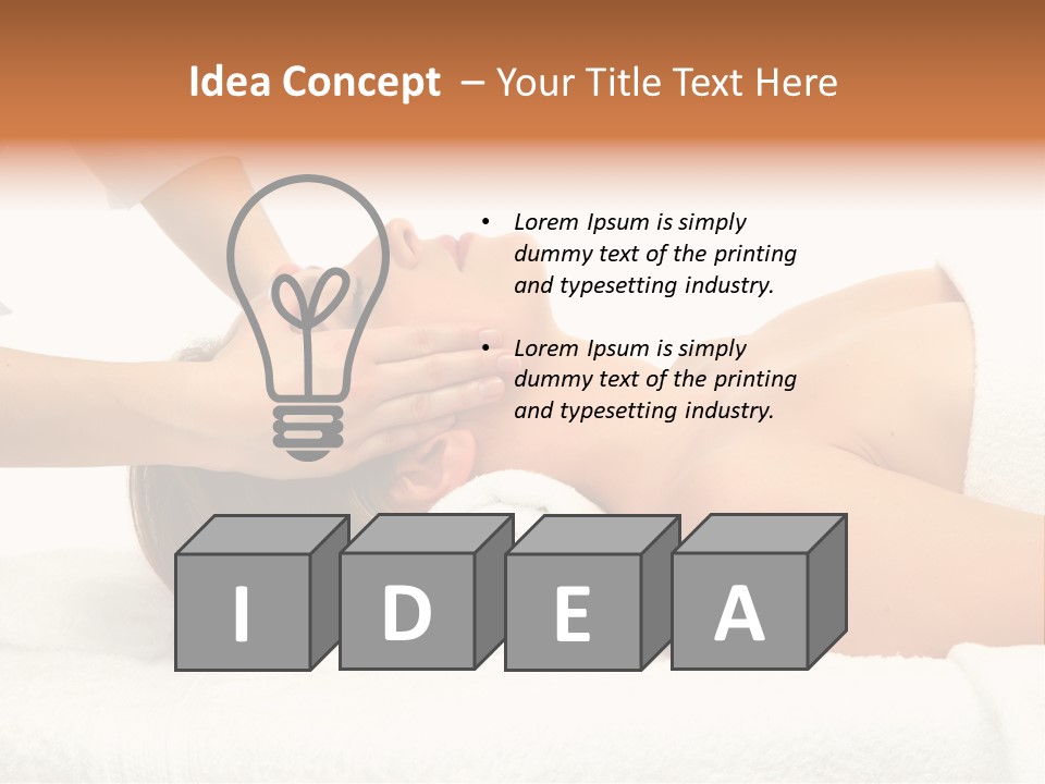 Female Young Isolated PowerPoint Template