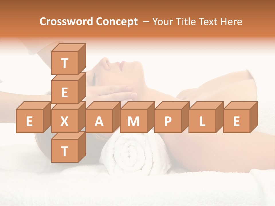 Female Young Isolated PowerPoint Template