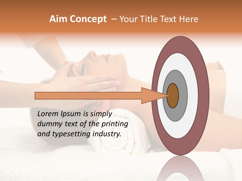 Female Young Isolated PowerPoint Template