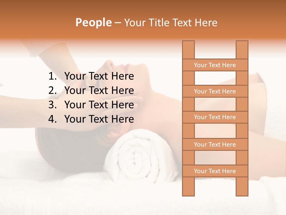 Female Young Isolated PowerPoint Template