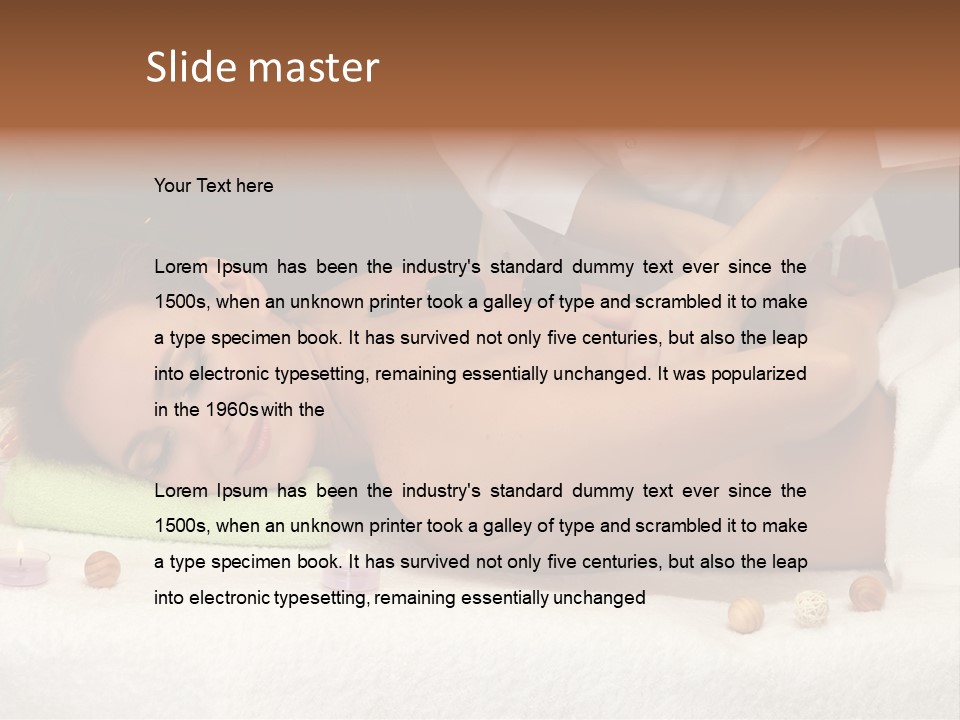 Aromatherapy Lifestyle Leaf PowerPoint Template