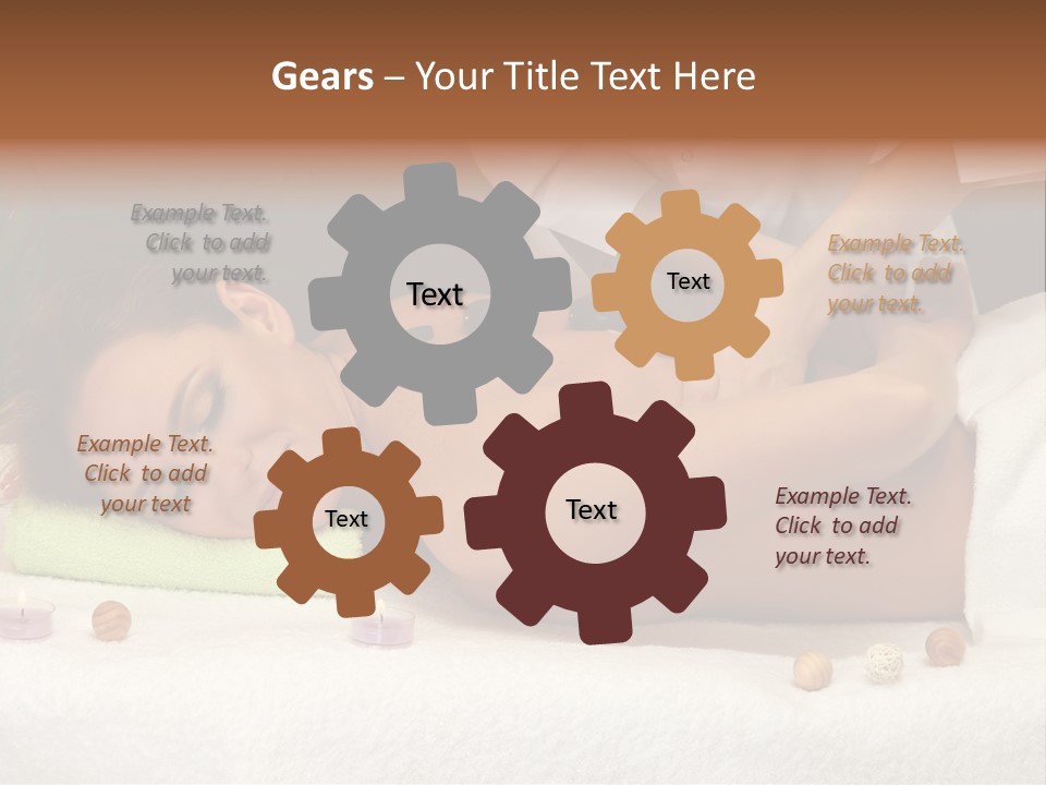 Aromatherapy Lifestyle Leaf PowerPoint Template