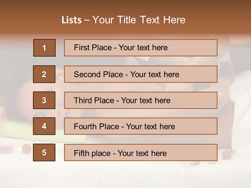 Aromatherapy Lifestyle Leaf PowerPoint Template