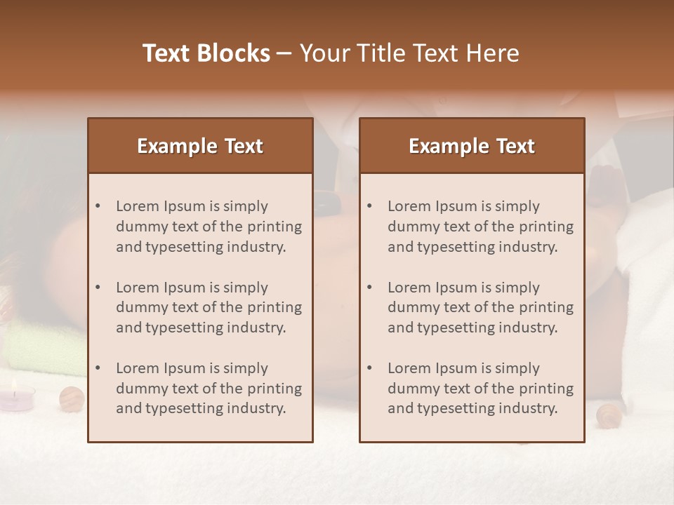 Aromatherapy Lifestyle Leaf PowerPoint Template
