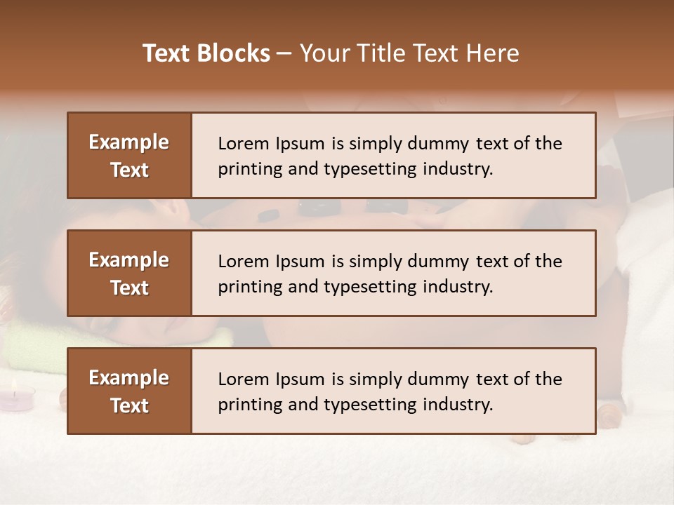 Aromatherapy Lifestyle Leaf PowerPoint Template