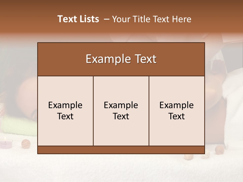 Aromatherapy Lifestyle Leaf PowerPoint Template