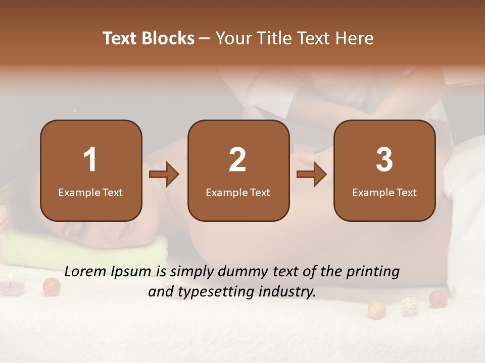 Aromatherapy Lifestyle Leaf PowerPoint Template