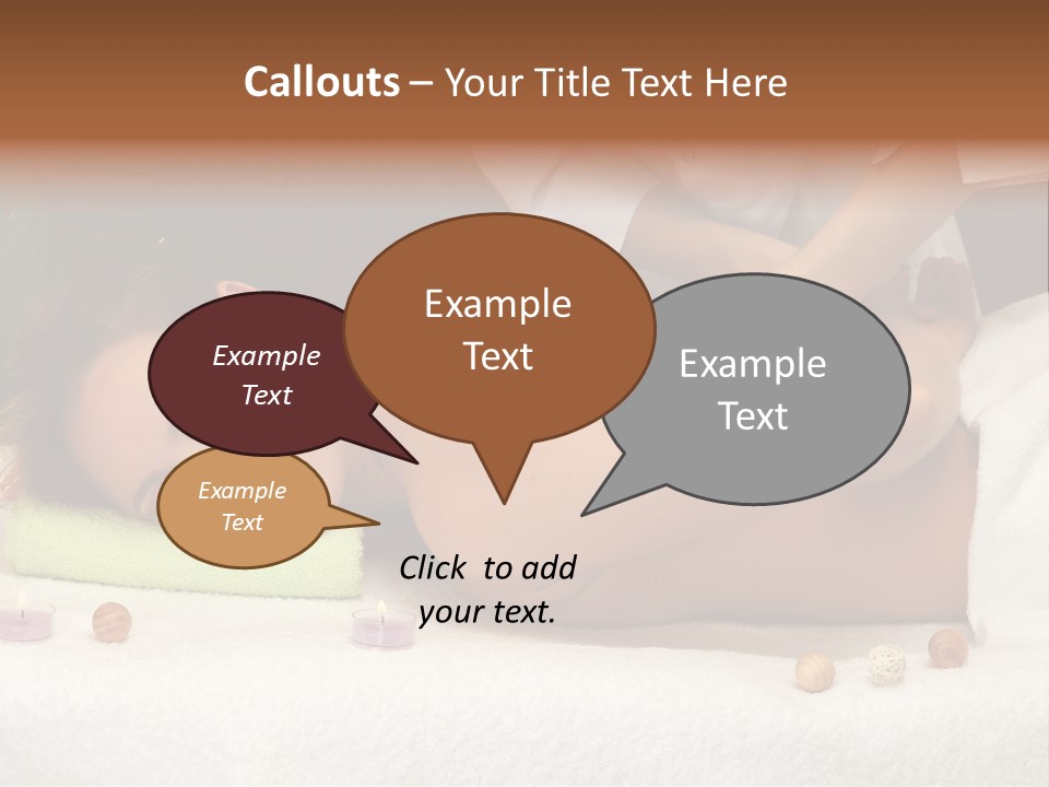 Aromatherapy Lifestyle Leaf PowerPoint Template