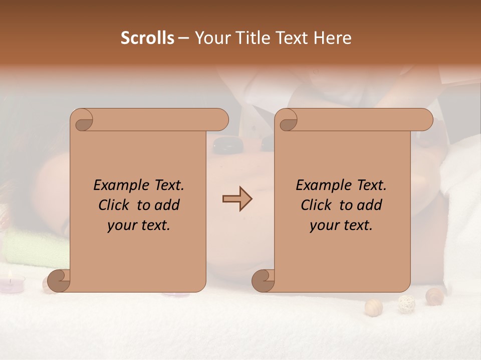 Aromatherapy Lifestyle Leaf PowerPoint Template