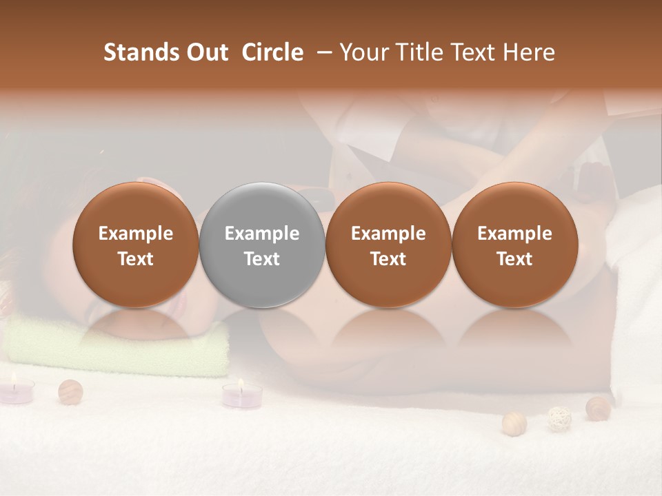 Aromatherapy Lifestyle Leaf PowerPoint Template