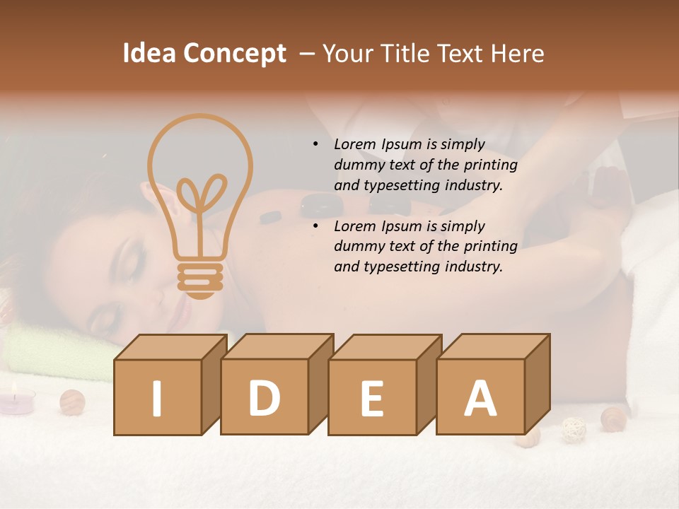 Aromatherapy Lifestyle Leaf PowerPoint Template