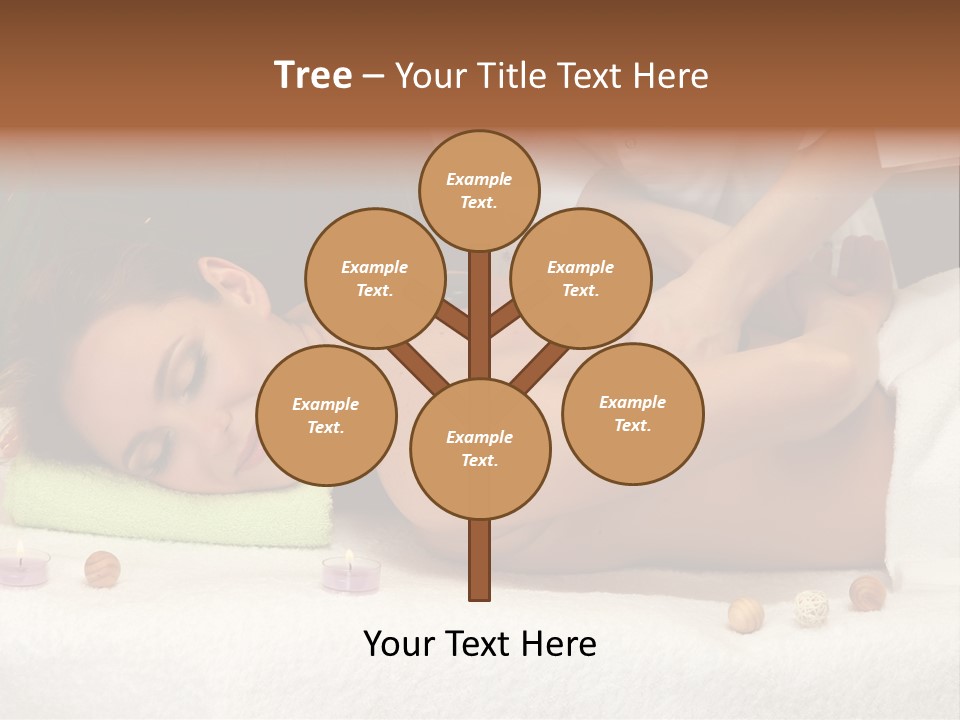 Aromatherapy Lifestyle Leaf PowerPoint Template