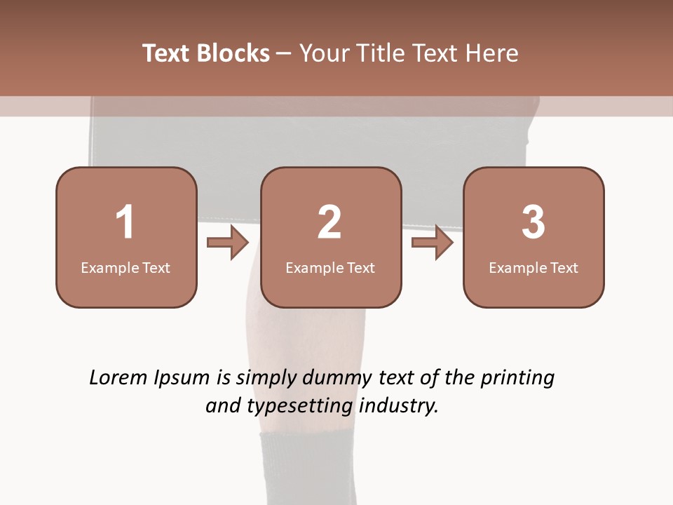 Stress Portrait Down PowerPoint Template