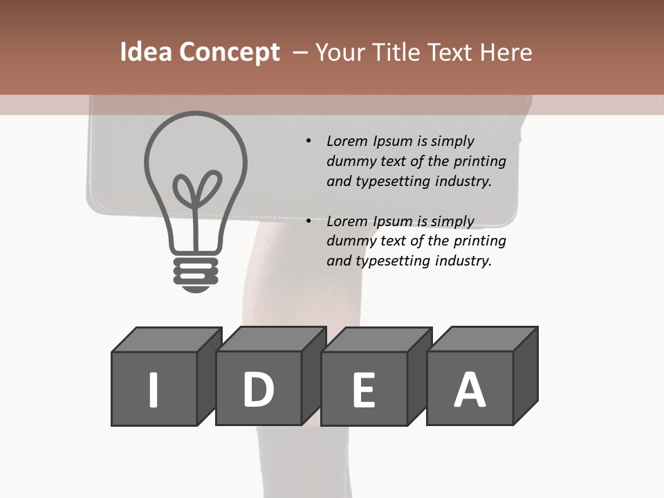 Stress Portrait Down PowerPoint Template
