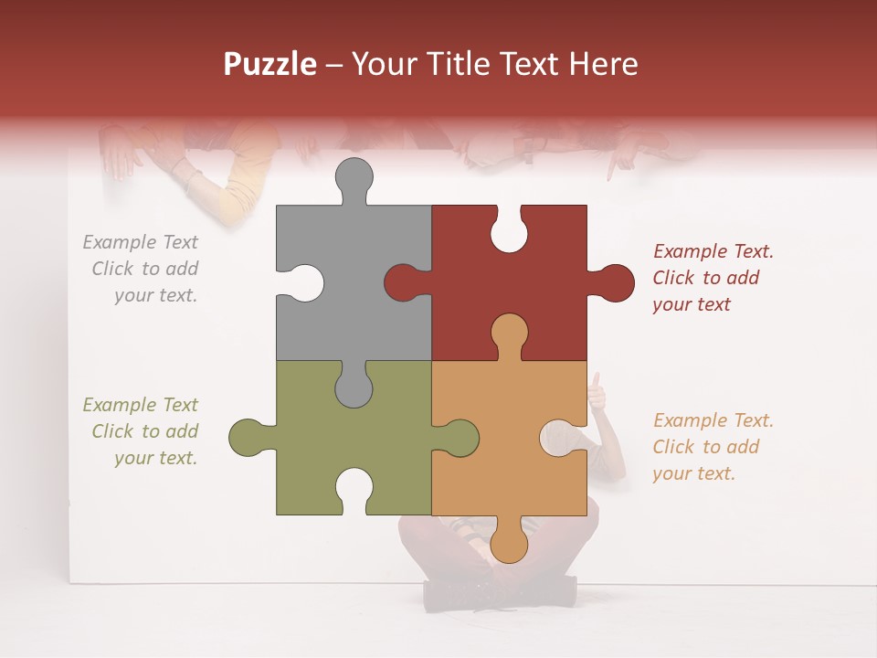 Finger Banner Background PowerPoint Template