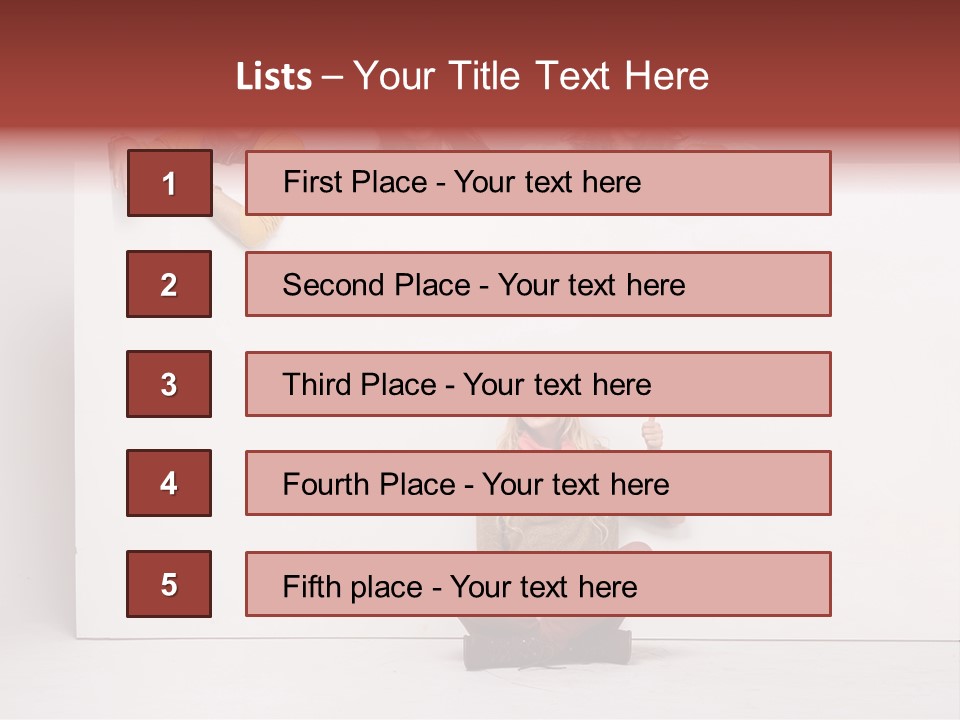 Finger Banner Background PowerPoint Template