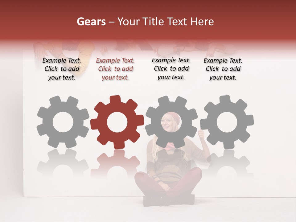 Finger Banner Background PowerPoint Template