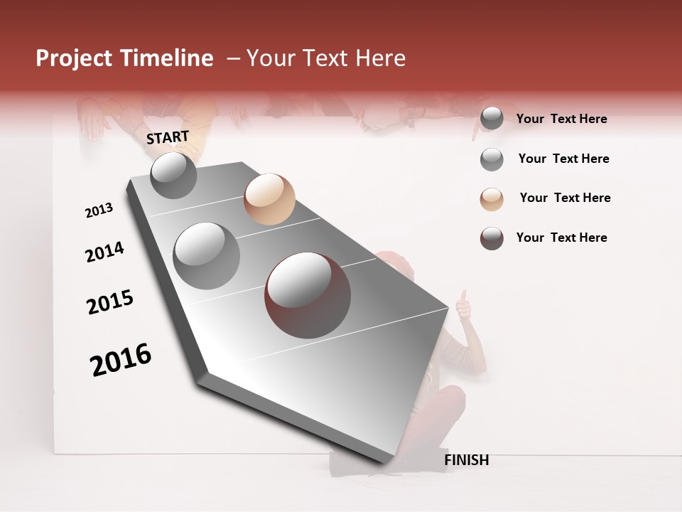 Finger Banner Background PowerPoint Template