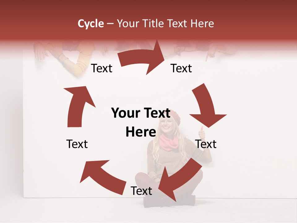 Finger Banner Background PowerPoint Template