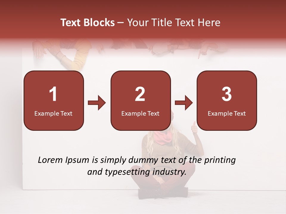 Finger Banner Background PowerPoint Template