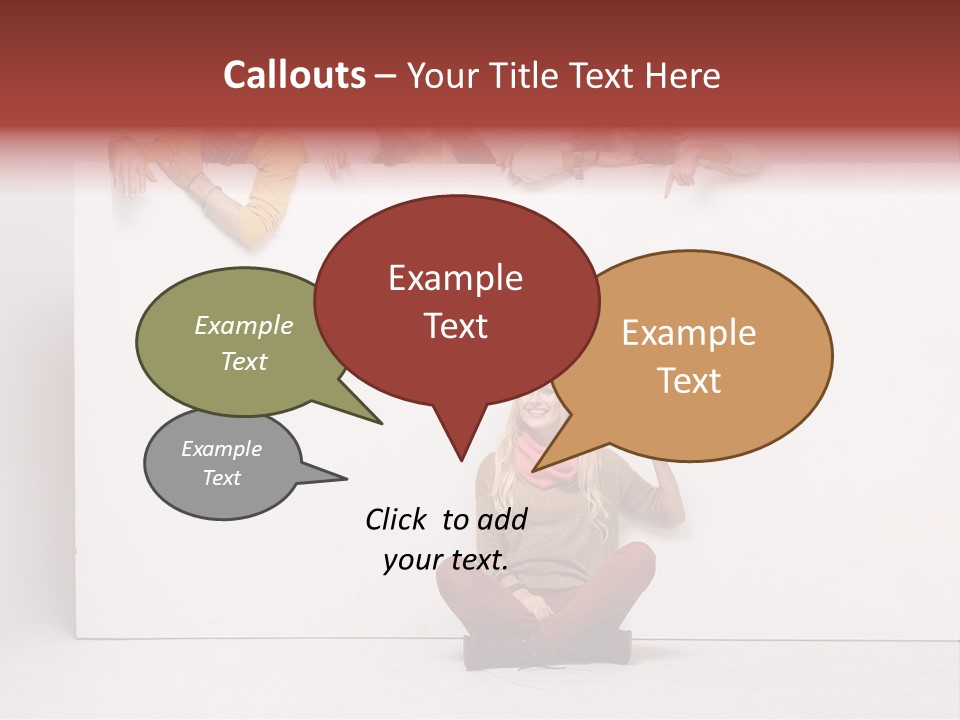 Finger Banner Background PowerPoint Template