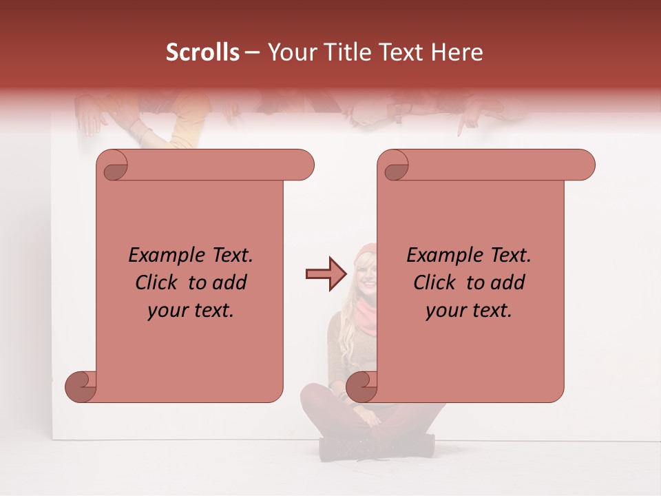 Finger Banner Background PowerPoint Template