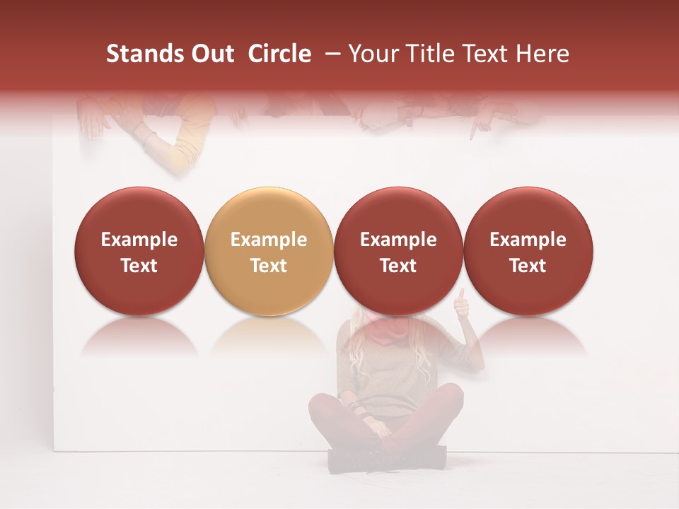 Finger Banner Background PowerPoint Template