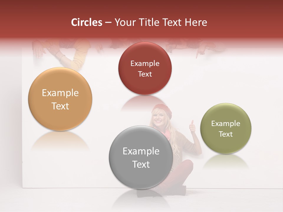 Finger Banner Background PowerPoint Template