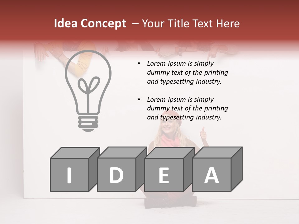 Finger Banner Background PowerPoint Template