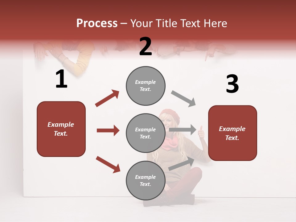 Finger Banner Background PowerPoint Template