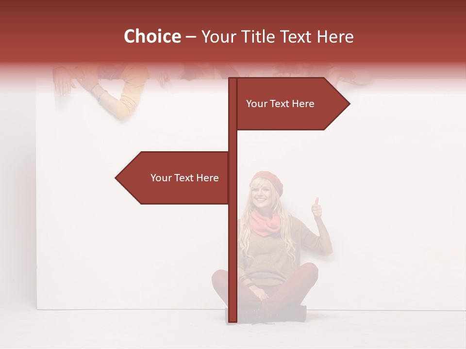 Finger Banner Background PowerPoint Template