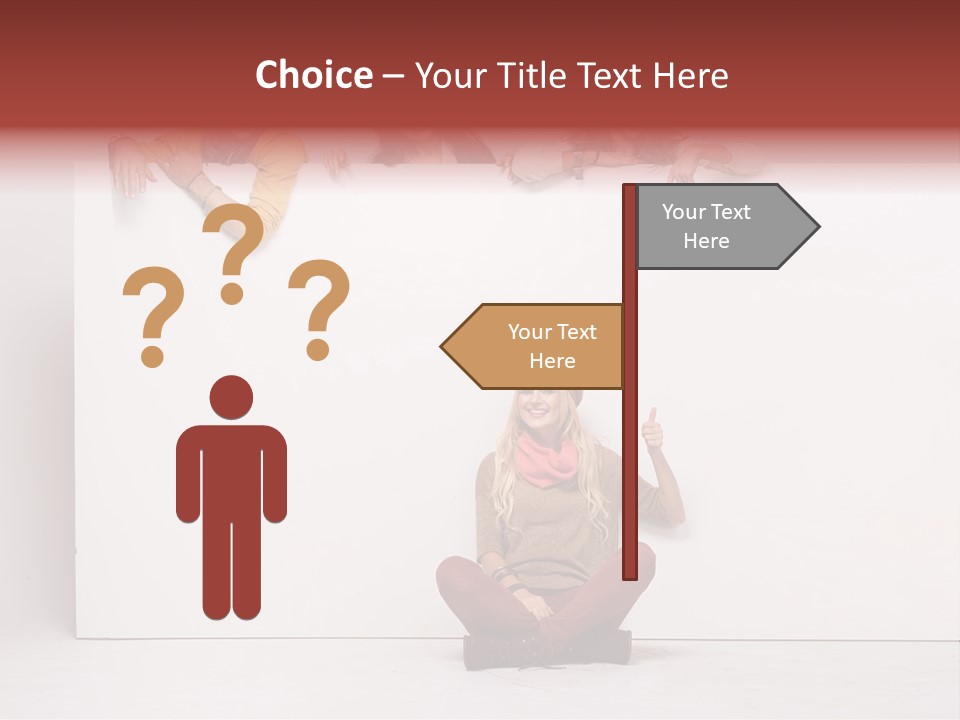 Finger Banner Background PowerPoint Template