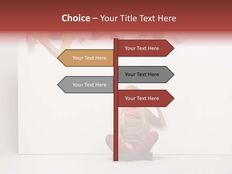 Finger Banner Background PowerPoint Template