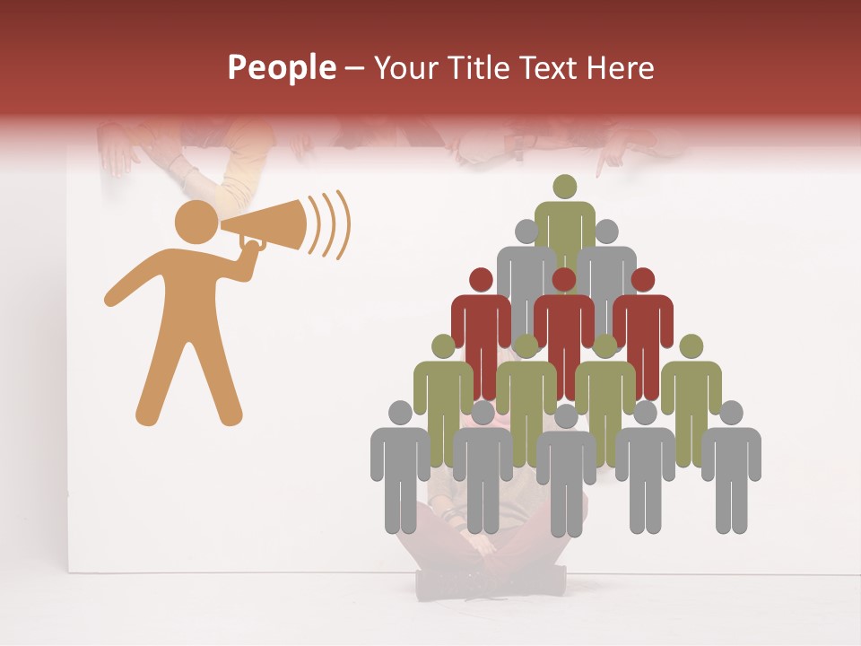 Finger Banner Background PowerPoint Template