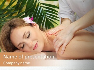 Adorable Spa Body PowerPoint Template