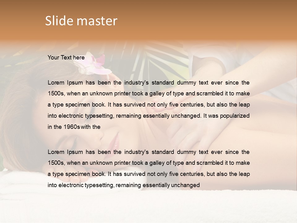 Adorable Spa Body PowerPoint Template