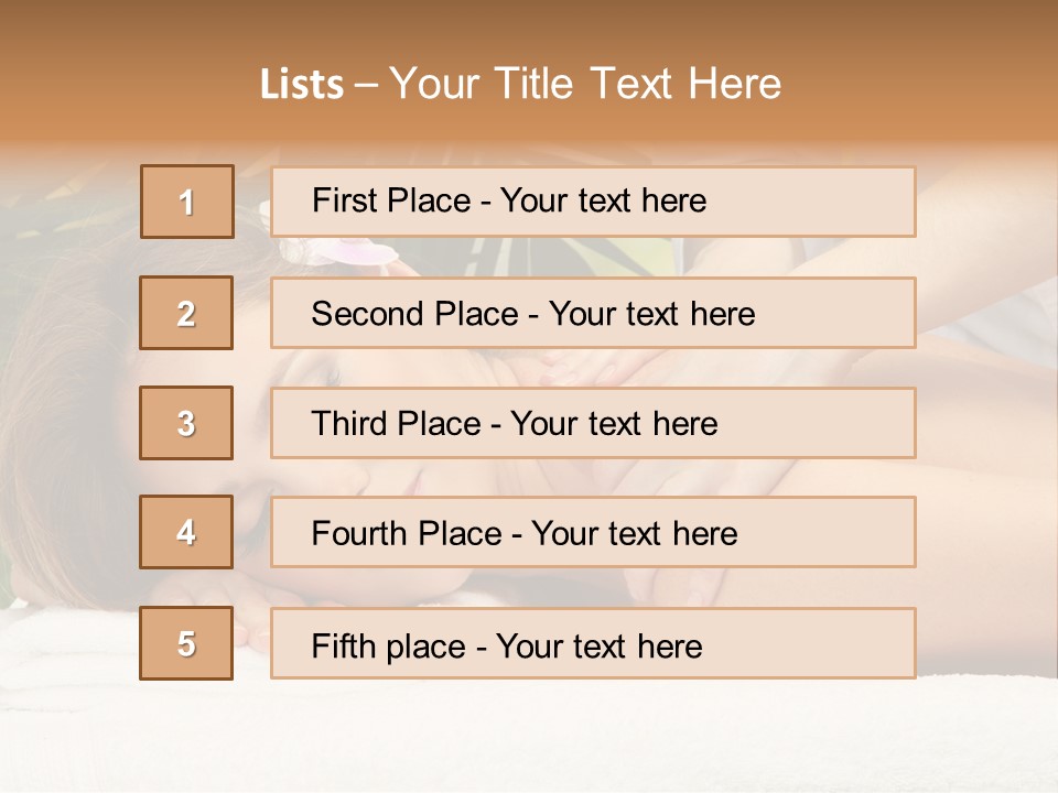 Adorable Spa Body PowerPoint Template