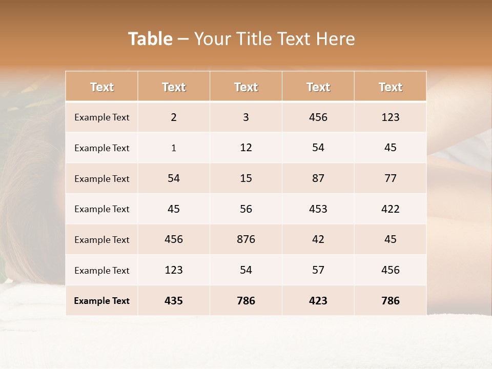 Adorable Spa Body PowerPoint Template