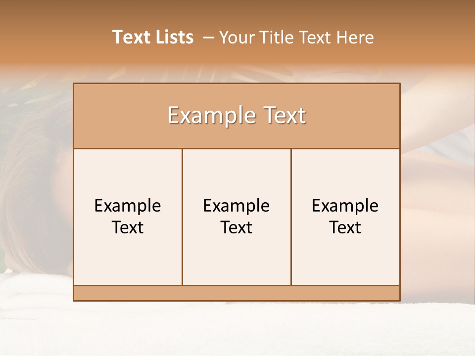 Adorable Spa Body PowerPoint Template