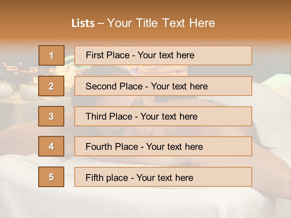 Attractive Stones Aroma PowerPoint Template
