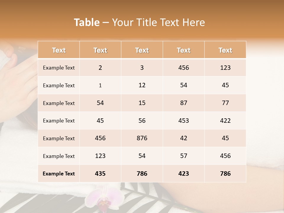 Healthy Orchid Hot PowerPoint Template