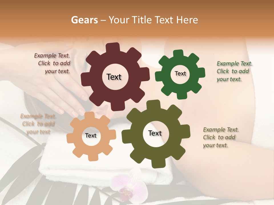 Head Professional Orchid PowerPoint Template