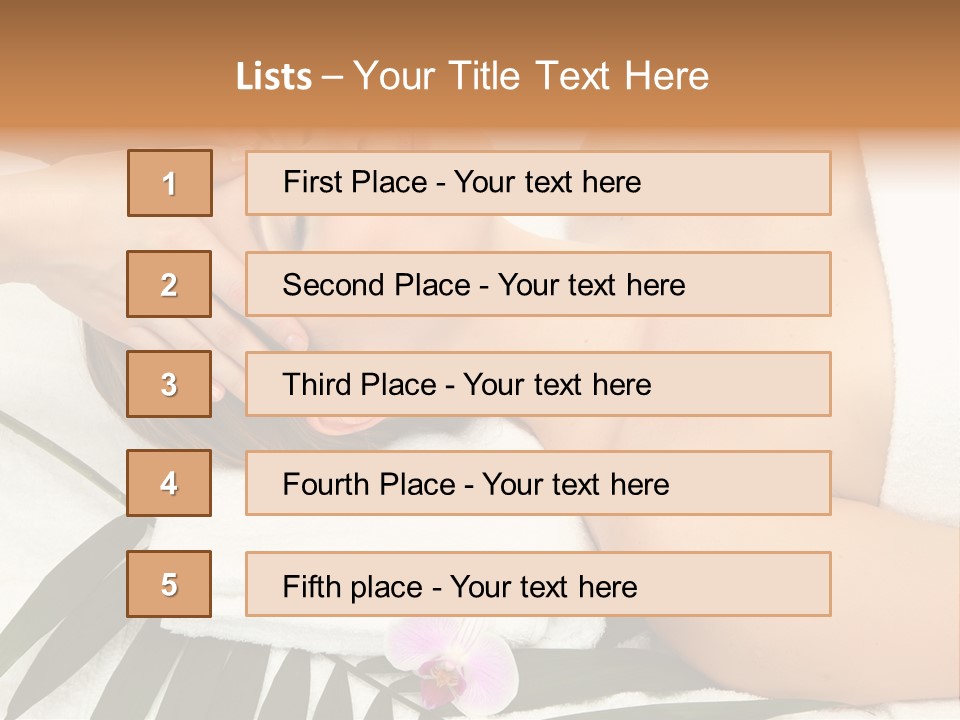 Head Professional Orchid PowerPoint Template