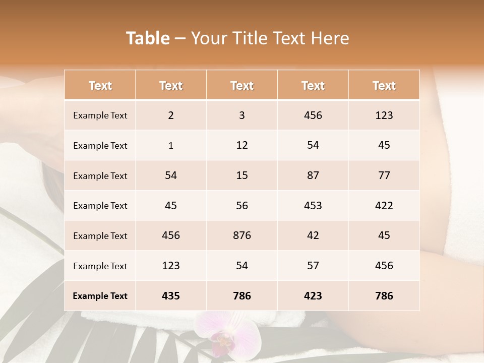 Head Professional Orchid PowerPoint Template