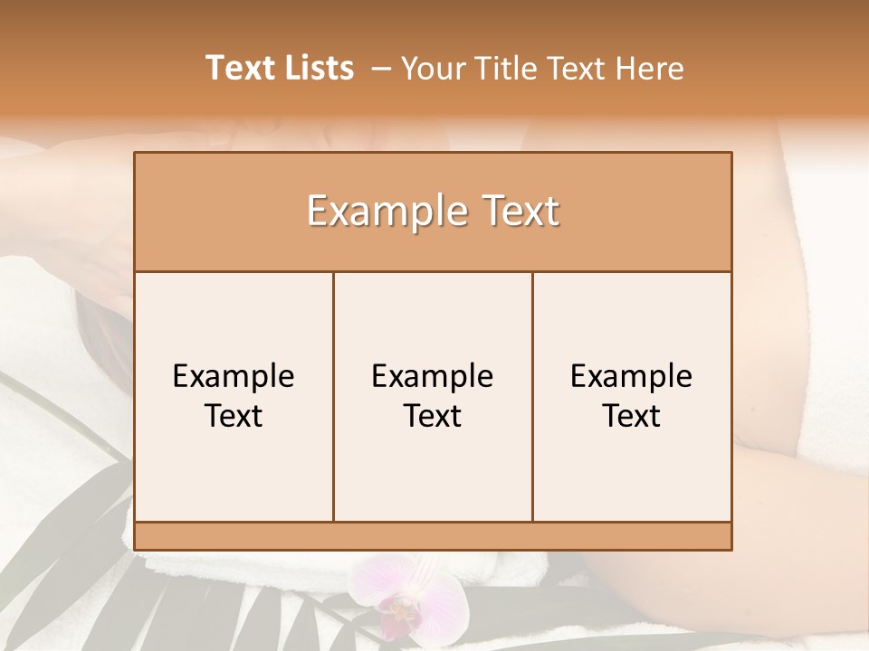 Head Professional Orchid PowerPoint Template