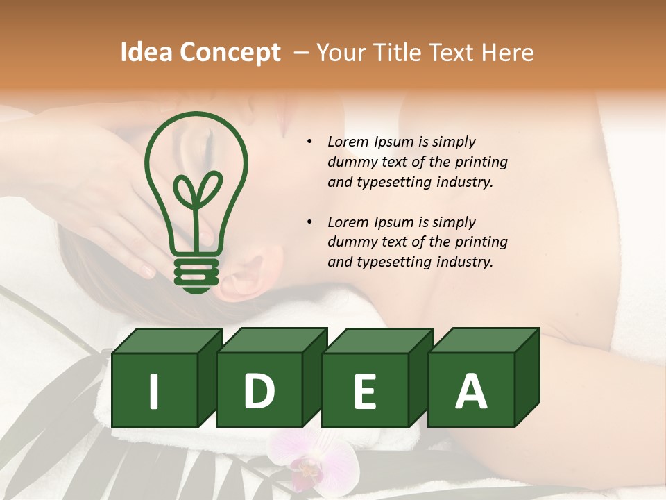 Head Professional Orchid PowerPoint Template