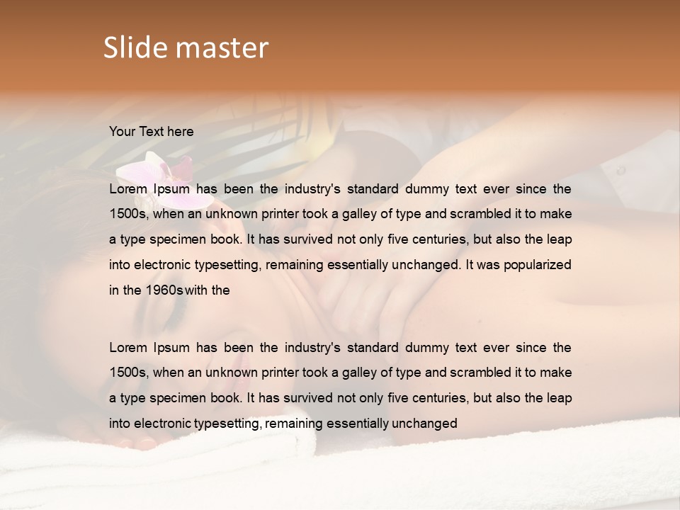 Relax Aromatherapy Photo PowerPoint Template