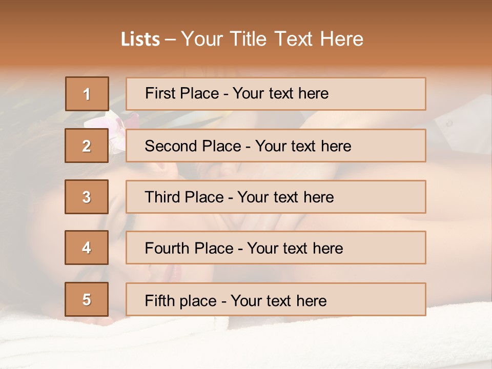 Relax Aromatherapy Photo PowerPoint Template