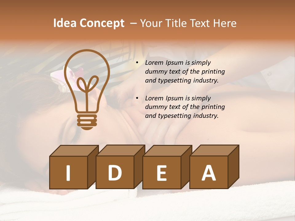 Relax Aromatherapy Photo PowerPoint Template