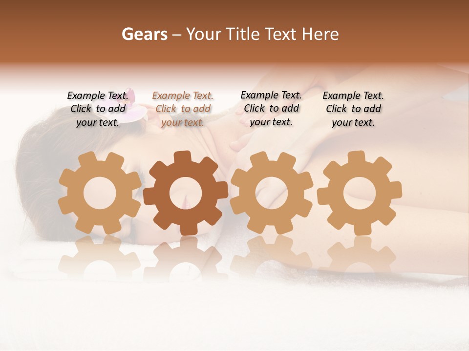 Towel Lady Background PowerPoint Template